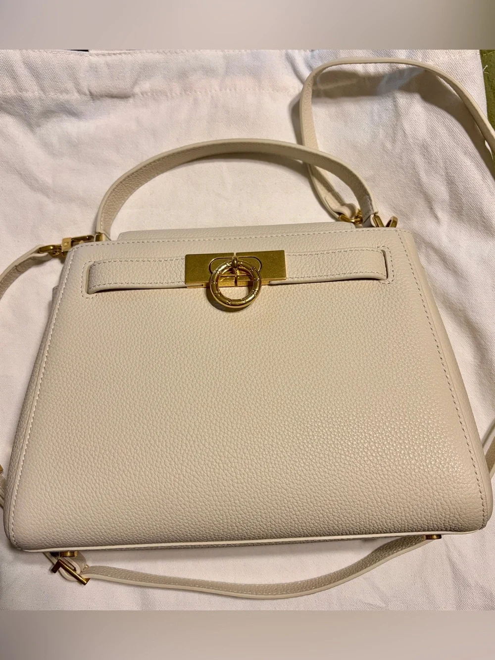 Parisa Wang Madison Top Handle Bag in Cream